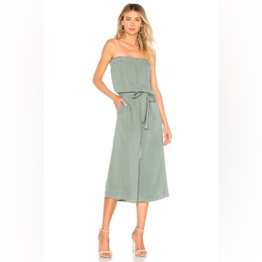 BELLA DAHL Strapless Frayed Jumper